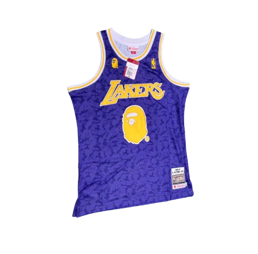 Bape Lakers Purple Basketball Jersey