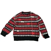 Raf Simons CK205W39NYC Red Stripe Sweater