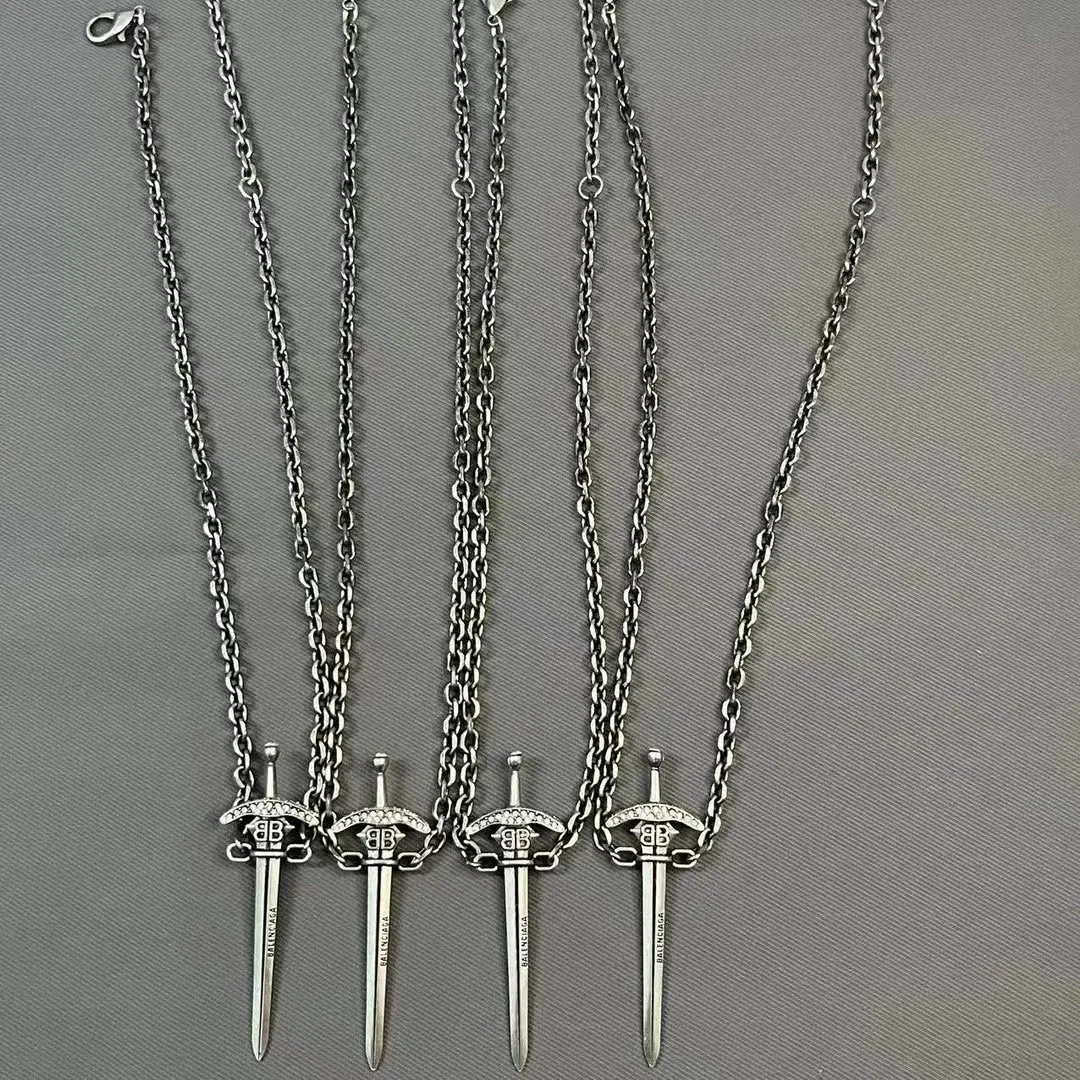 Balenciaga sword necklace