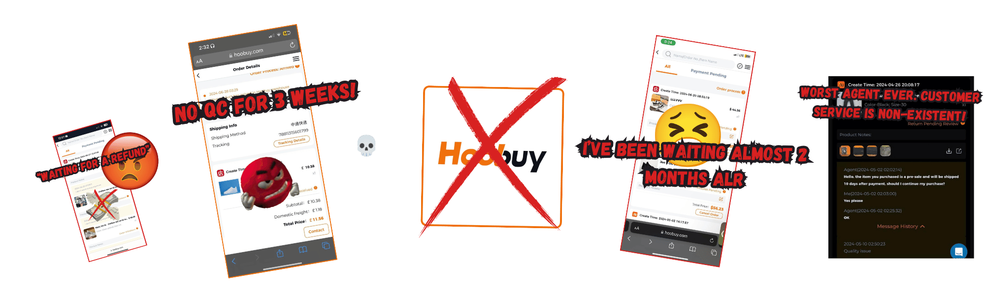 Stop HooBuy Shipping Process